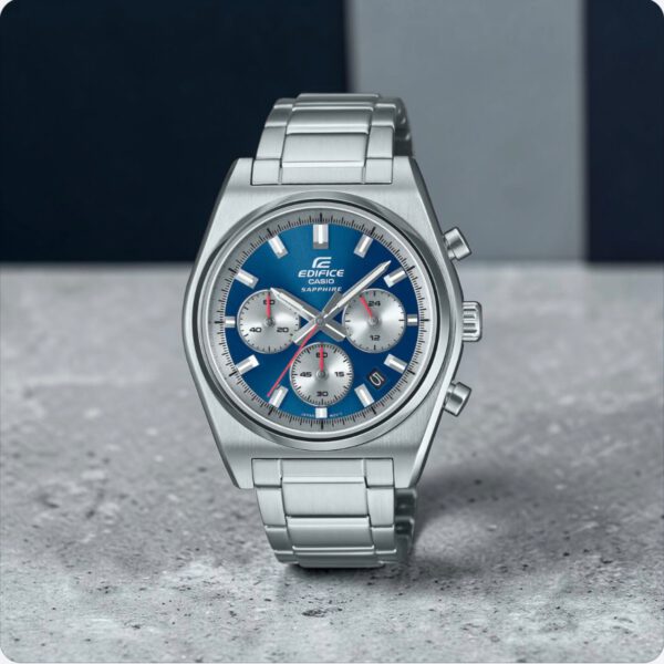 Casio Edifice EFB-730D-2AV Blue Dial Chronograph Watch