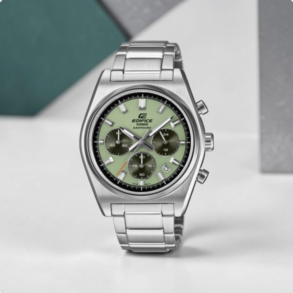 Casio Edifice EFB-730D-3AV Green Dial Chronograph Watch