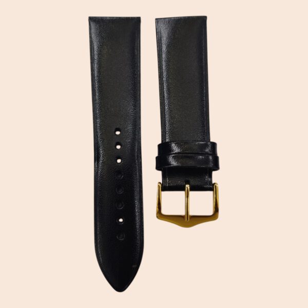 Sonata 22mm Goat Black leather strap