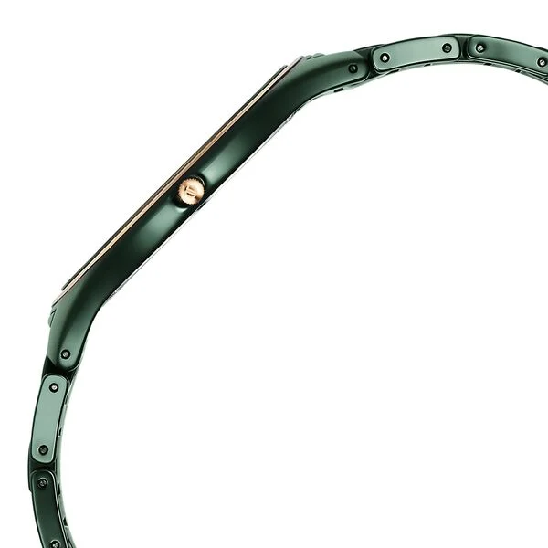 Titan Edge Bicolour 1696KC10 Green Ceramic Quartz Watch - Image 3