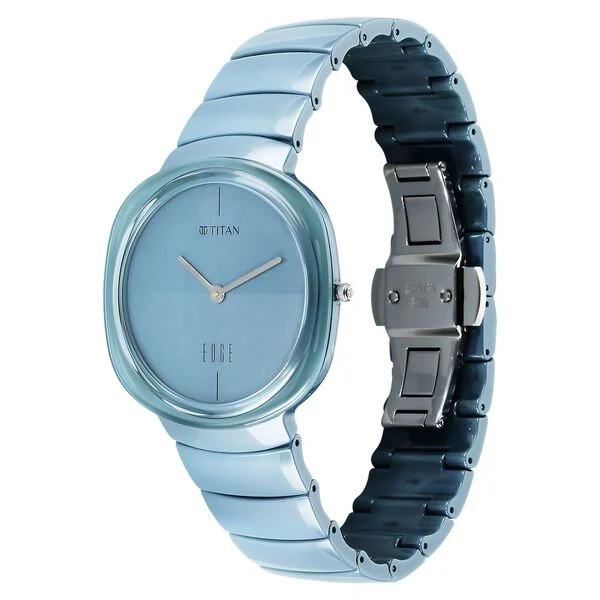 Titan Squircle Camo 1841QC07 Blue EDGE Ceramic Analog Watch – Unisex - Image 2
