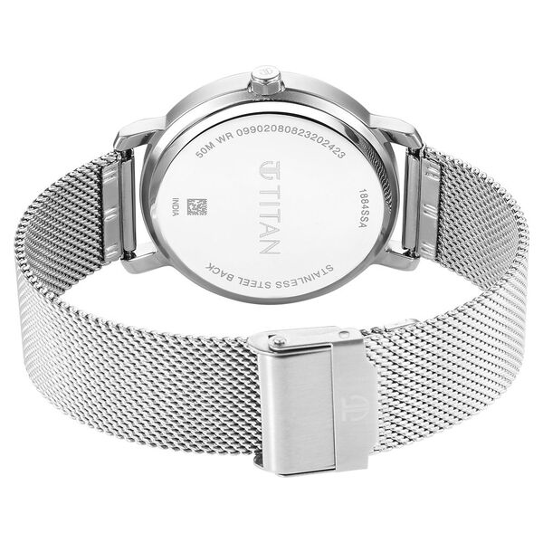 Titan Workwear 1884SM01 Quartz Analog Silver Dial Watch for Men - Image 4