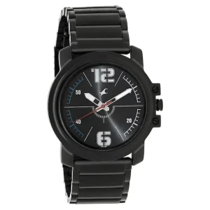 FASTRACK 3039NM02 BLACK DIAL STAINLESS STEEL STRAP WATCH