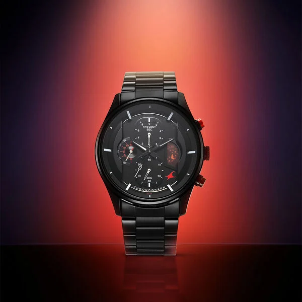 Fastrack Opulence Sun Moon 3315km01 Chronograph watch