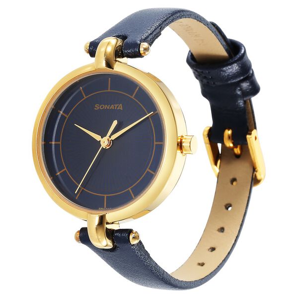 Sonata Gold Edit Blue Dial 87043yl03 Women Watch - Image 2