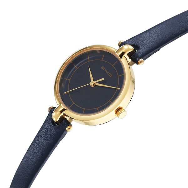 Sonata Gold Edit Blue Dial 87043yl03 Women Watch - Image 3