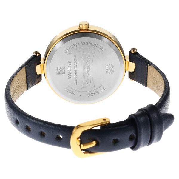 Sonata Gold Edit Blue Dial 87043yl03 Women Watch - Image 4