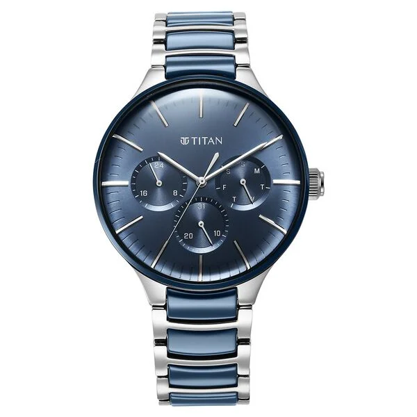 Titan Ceramic Fusion 90148kd02 Quartz Multifunction Bracelet Watch - Image 2
