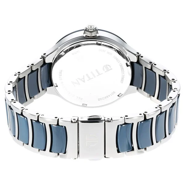 Titan Ceramic Fusion 90148kd02 Quartz Multifunction Bracelet Watch - Image 6