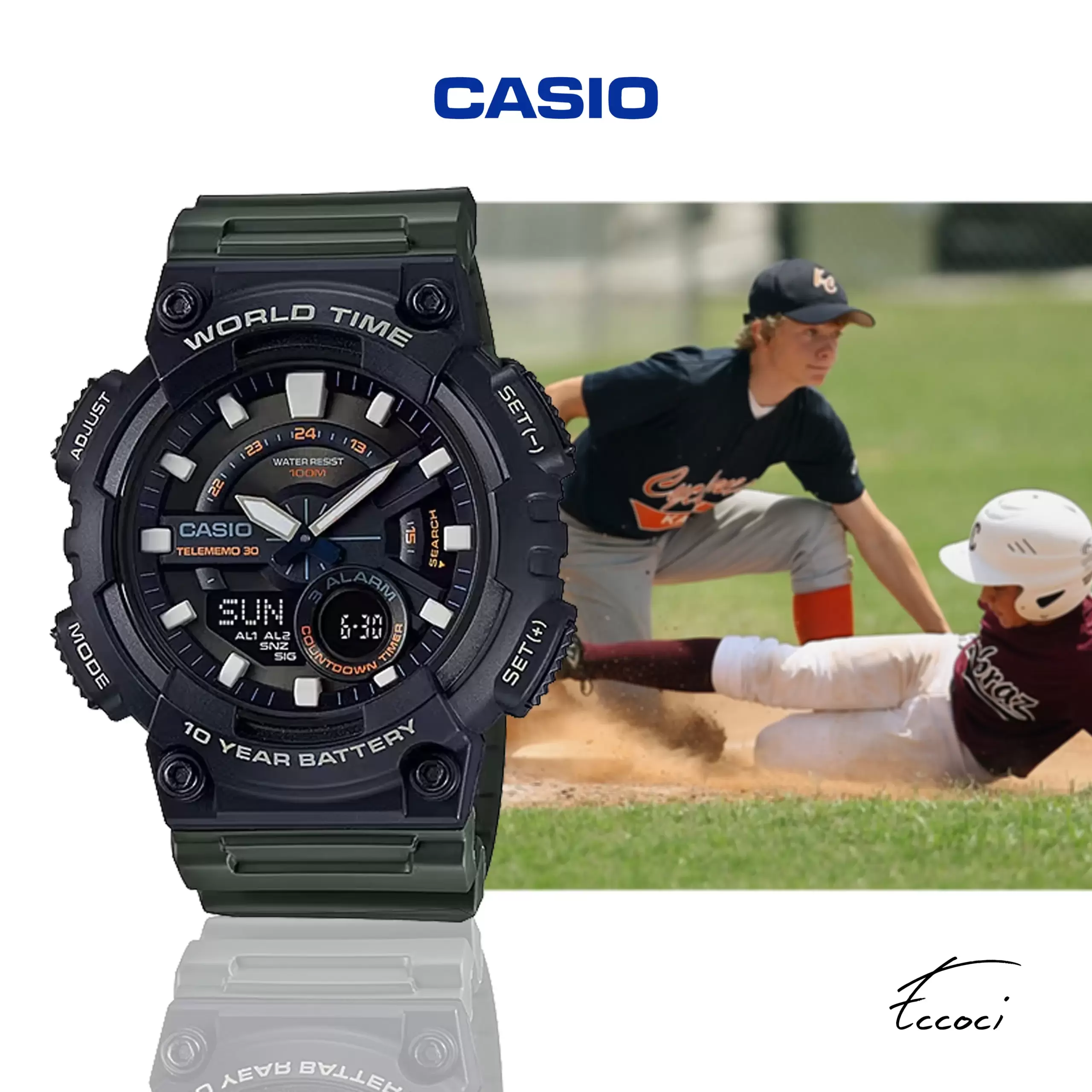 Casio YOUTH AEQ-110W-3AVDF Watch for men
