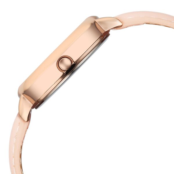 Fastrack Stunners 68065WL01 Rose Gold Leather Analog Watch for Girls - Image 3