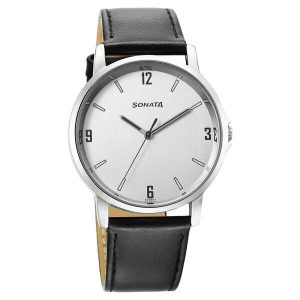 Sonata 77083SL08 Watch for Men