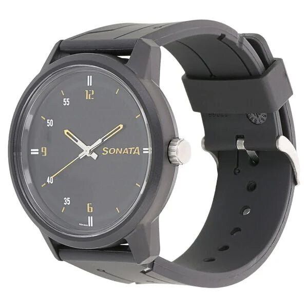 Sonata 77085PP03 Plastic Strap Watch for Men - Image 2