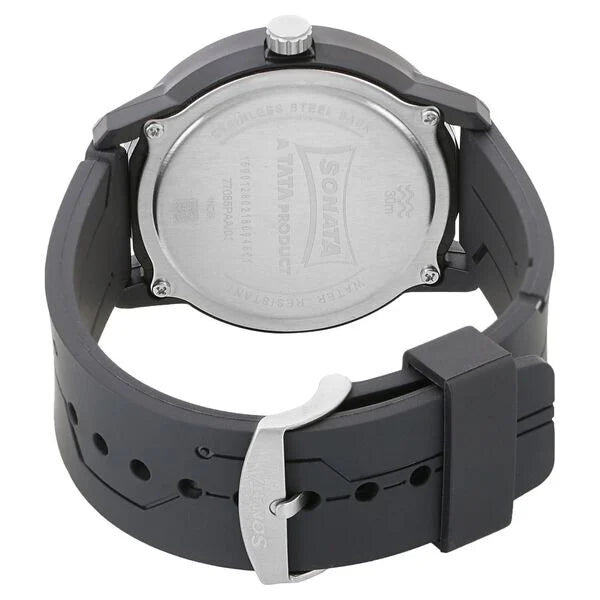Sonata 77085PP03 Plastic Strap Watch for Men - Image 4